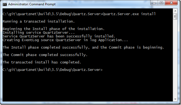 Installing Quartz.Net 2.0 as a Windows Service
